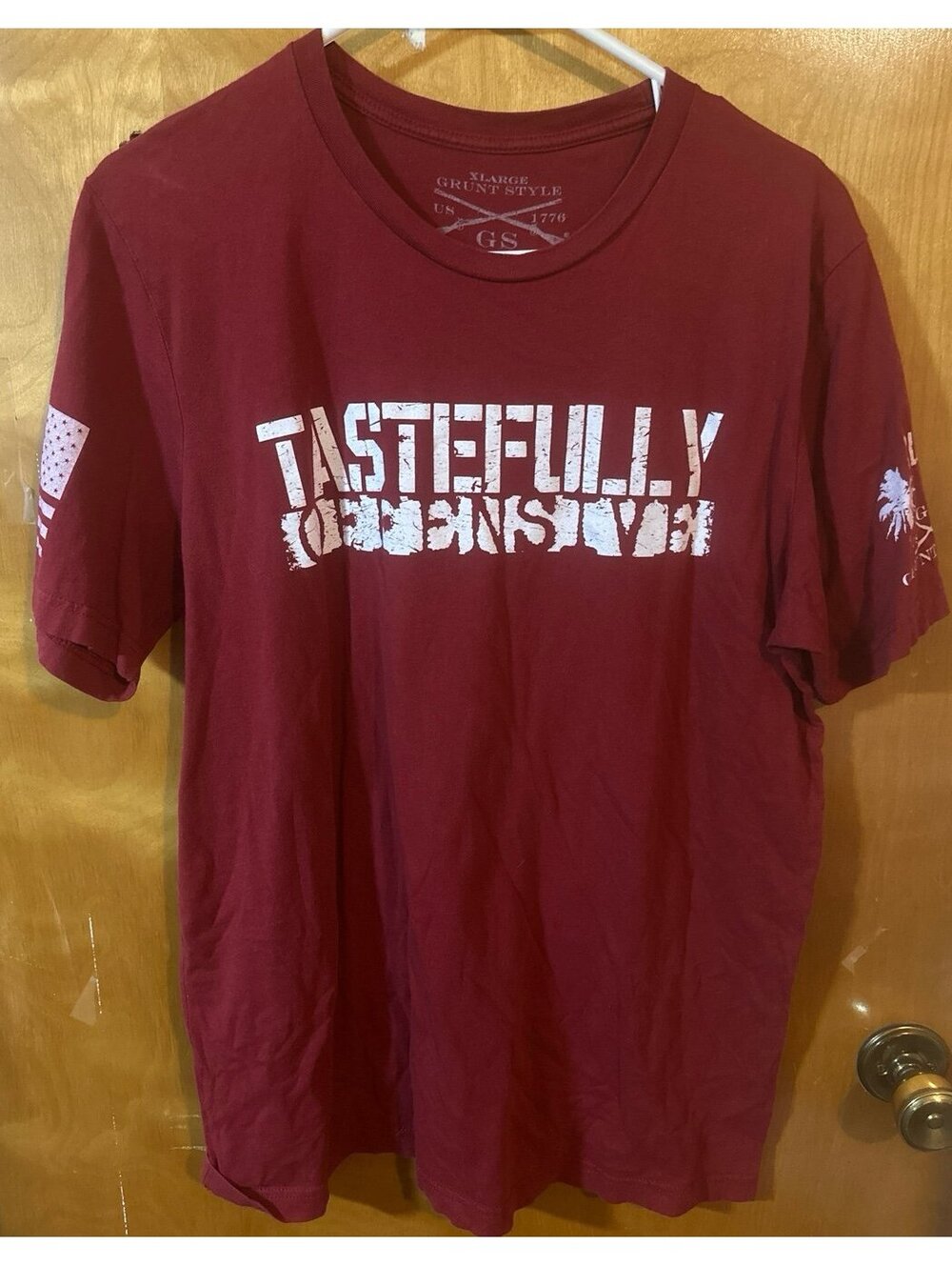 Grunt style tastefully offensively tshirt size xlarge